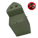 Raccoon safe nesting box for small tits with two 27 mm...