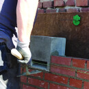 Bat block module 145 mm with rear wall, closed solitary stone