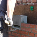 Bat block module 145 mm with rear wall, closed solitary stone